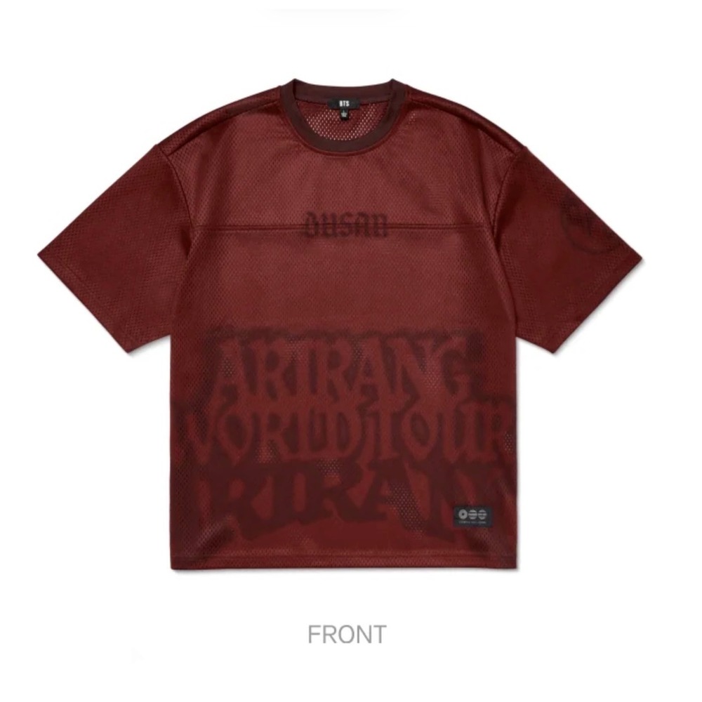 Official BTS Arirang Vegas Red BUSAN Jersey New - Medium